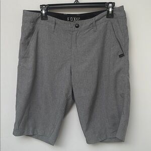 Fox Gray Flat Front Shorts Lightweight Versatile Like New